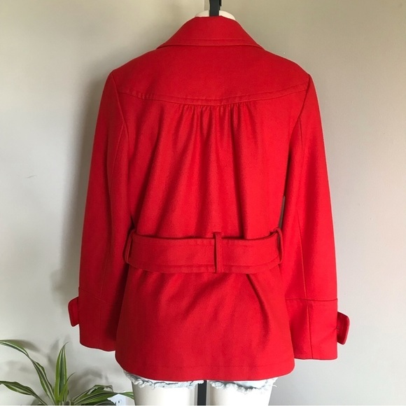Style & Co Wool Coat Retro Red Size Large - Picture 6 of 8